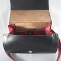 Barrel Purse - 22 x 15 cm - Horween horsehide/Norwegian cowhide - price example 2 500 nok