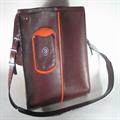 Soft Piped Satchel - Norwegian cowhide - horsehide lined - price example 3 500 - 4 500 nok